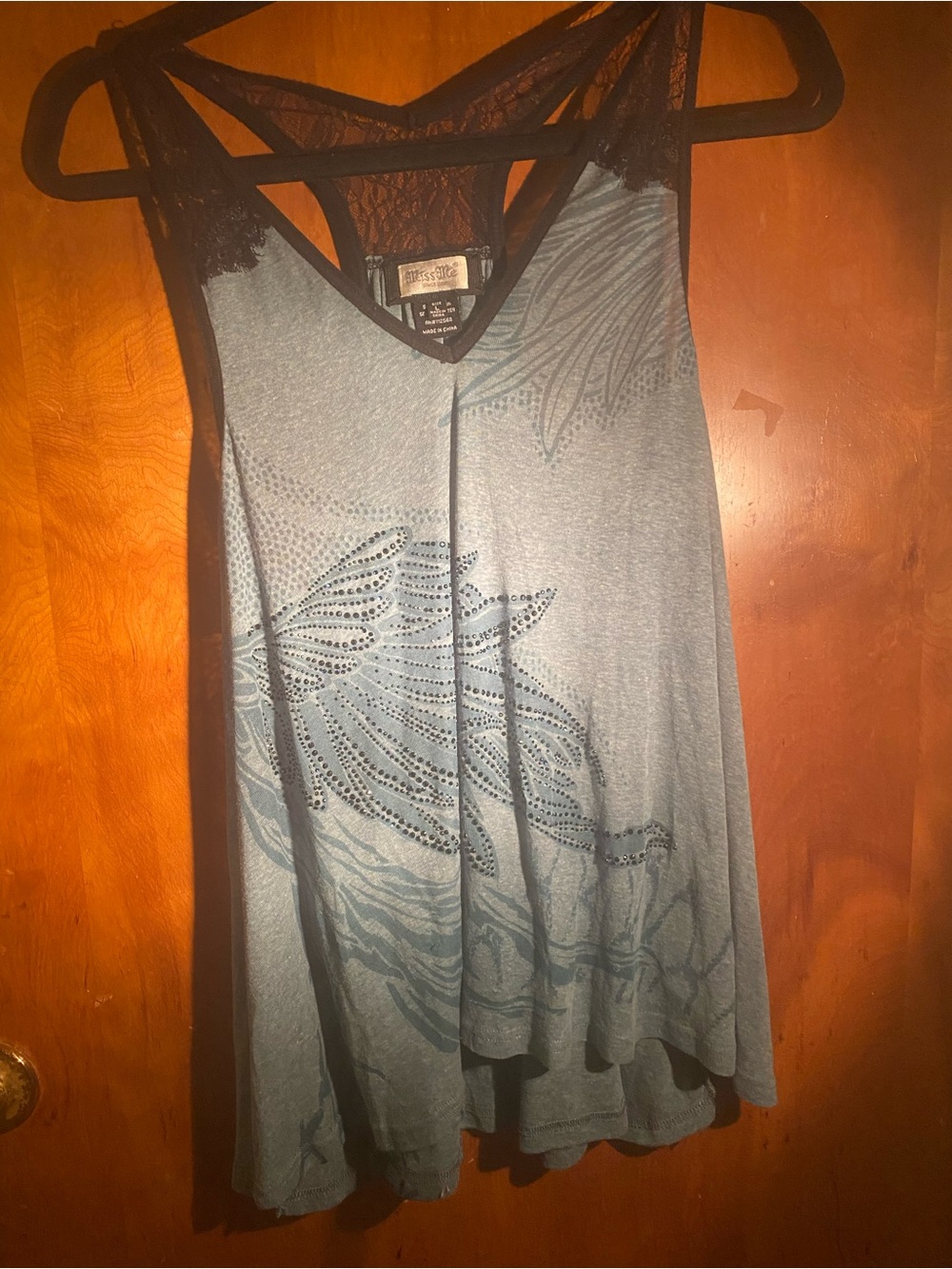 Miss Me Embellished Graphic Tank Top